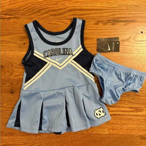 Nike UNC University North Carolina dress cheer girls toddler 18 months NWT